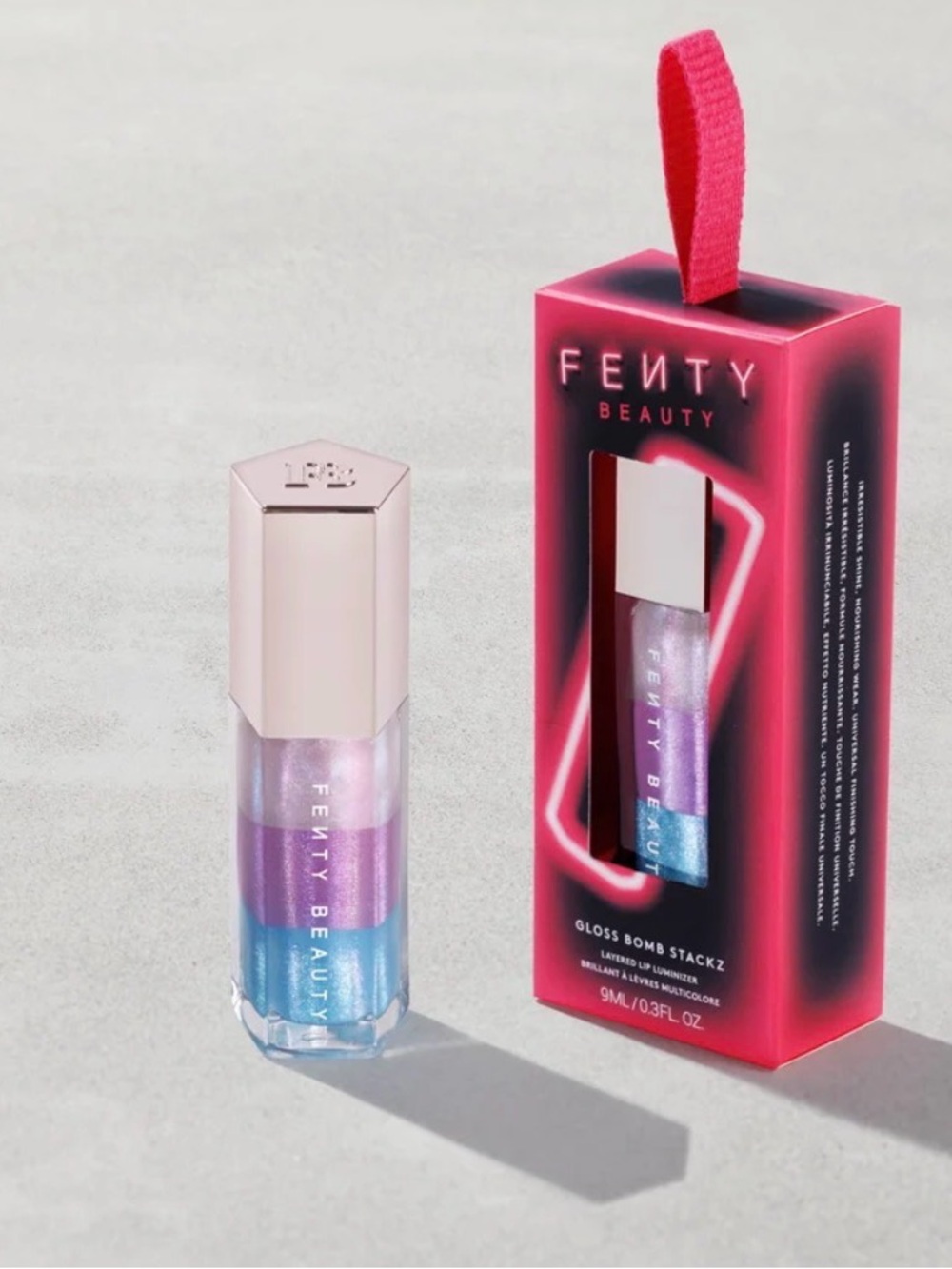 Fenty Beauty Gloss Bomb Stackz Multichrome Lip Gloss - Pink, Purple, Blue
